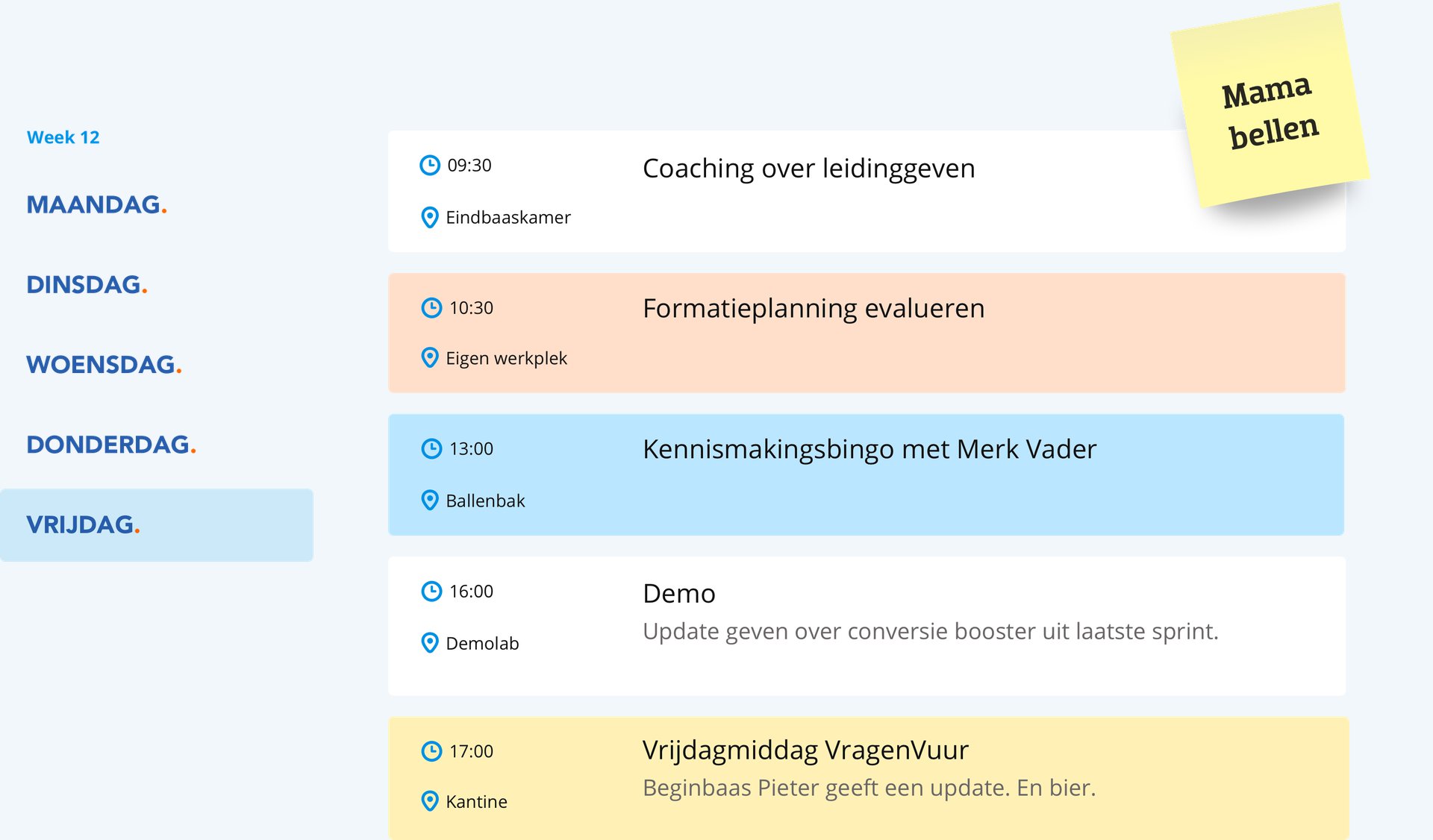 NL-Kalender HQ Organisatie Ontwikkeling